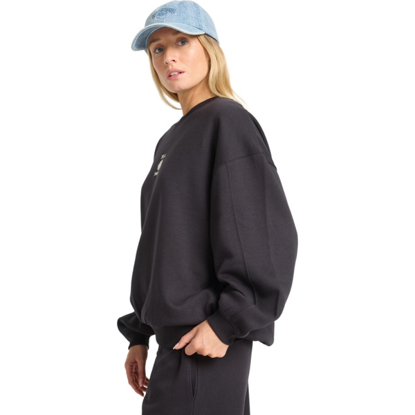 2025 Billabong Womens So Sunny Kendal Crew Fleece EBJFT00155 - Black Pebble